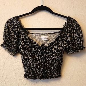 Urban Outfitters Floral Crop